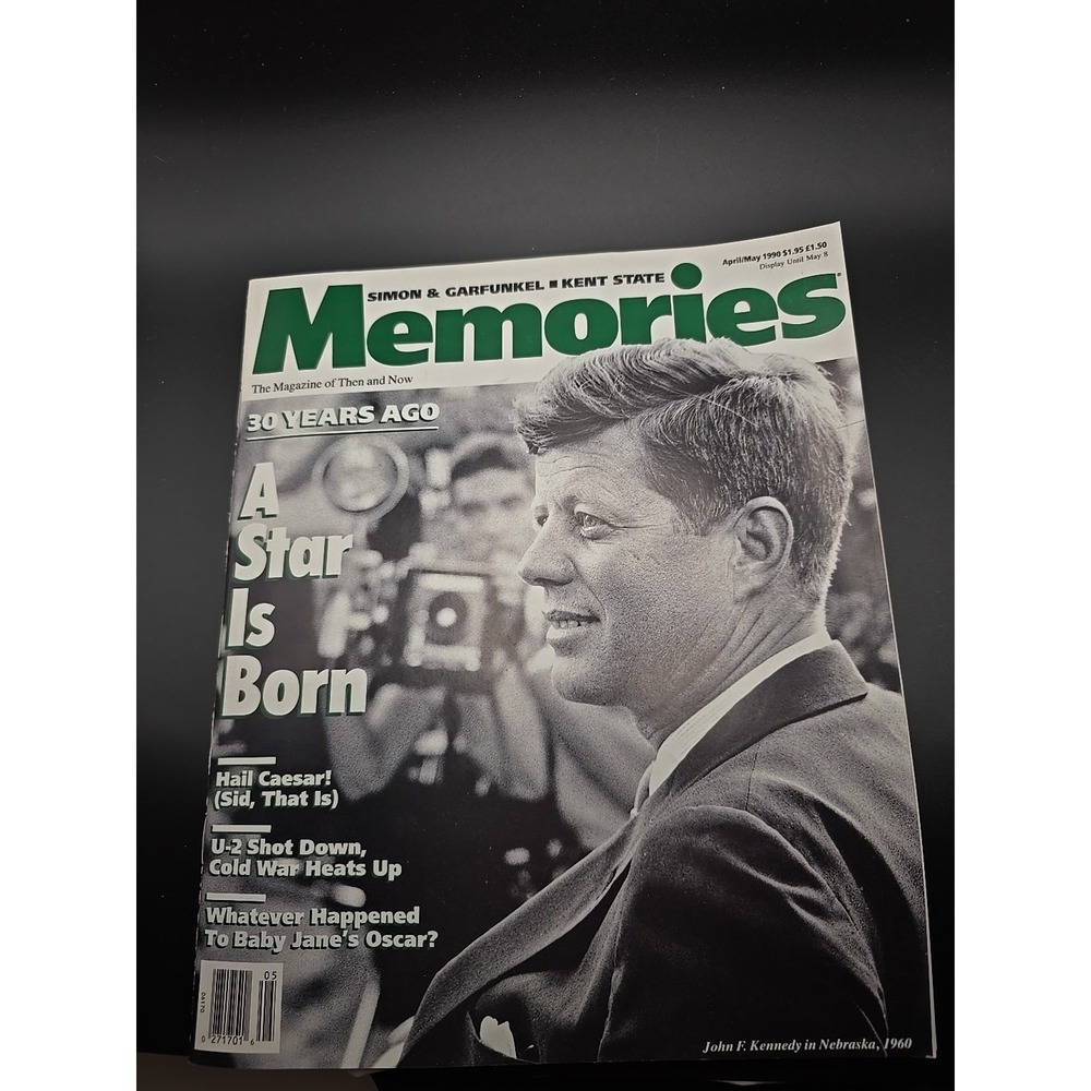 John F. Kennedy Memories Magazine‎ April/May 1990 VG